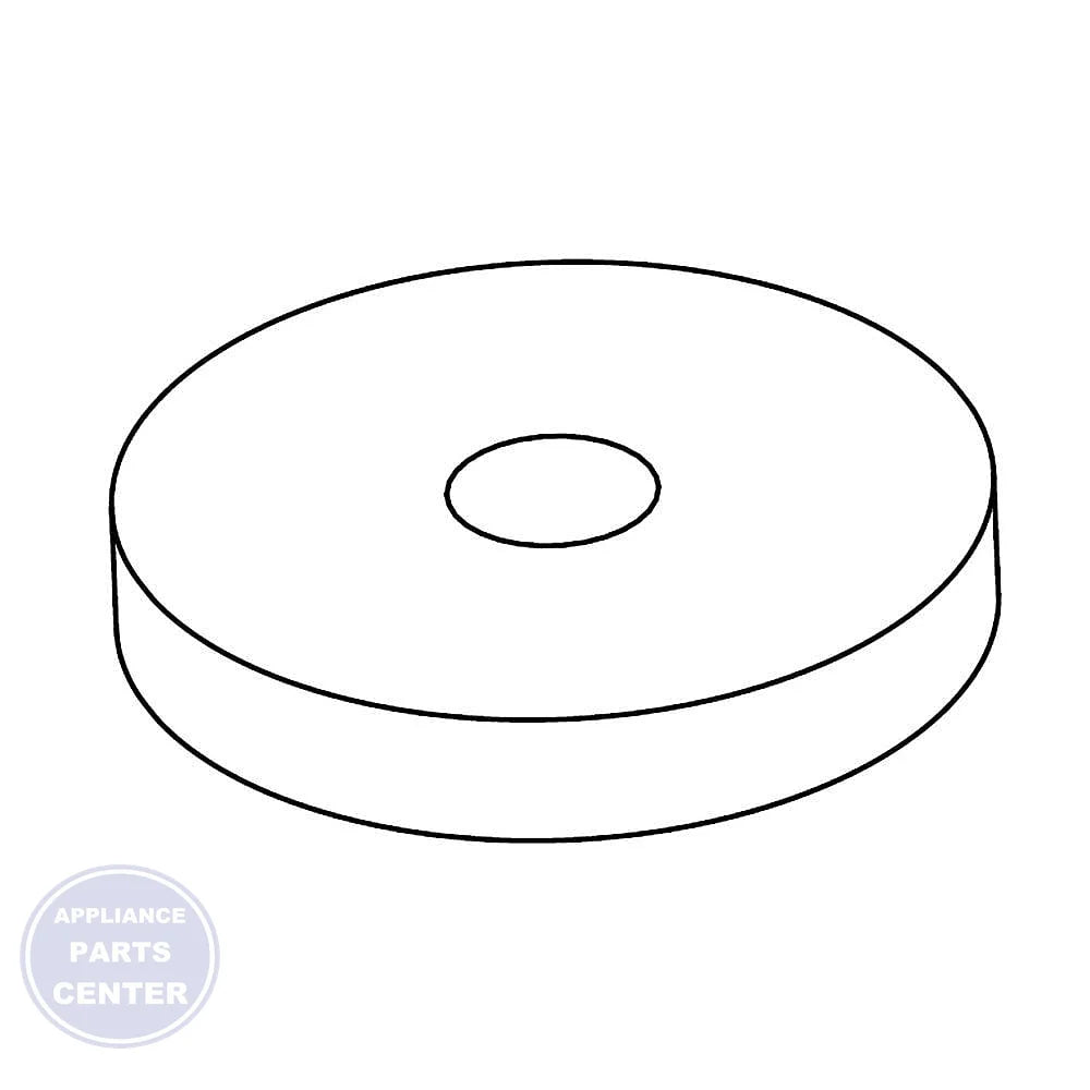 WHIRLPOOL W11096347 SPACER - Main view showing tight seal for WPL Microwave