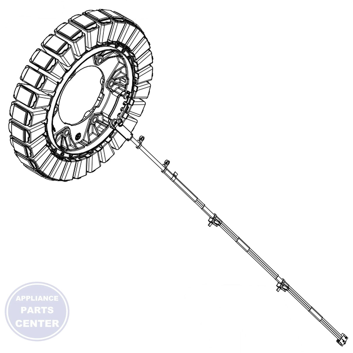 WHIRLPOOL STATOR ASSEMBLY W11432752 - Main view showing heavy load capacity for Whirlpool [specific models]