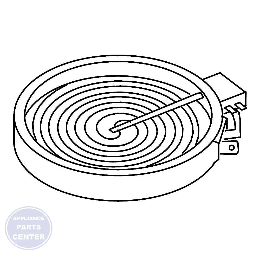 Whirlpool WHIRLPOOL SURFACE ELEMENT W11563195 - Main view showing efficient heating performance for Whirlpool and KitchenAid models