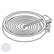 Whirlpool WHIRLPOOL SURFACE ELEMENT W11563195 - Main view showing efficient heating performance for Whirlpool and KitchenAid models