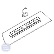 WHIRLPOOL UI PANEL W11478523 - Main view showing touchpad for WPL Washing Machine