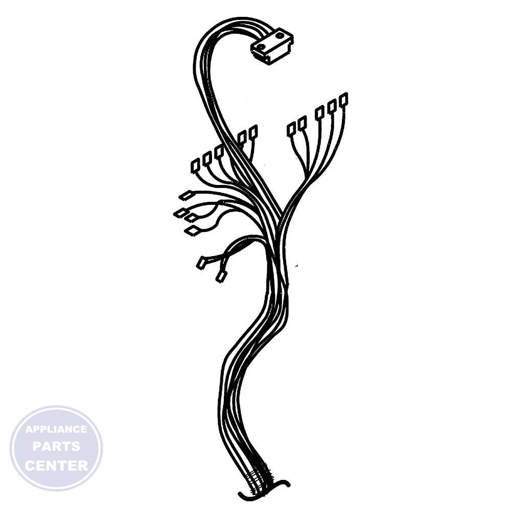 Whirlpool WHIRLPOOL WIRE HARNESS W10640711 - Main view showing durable wire construction for Whirlpool dryer models