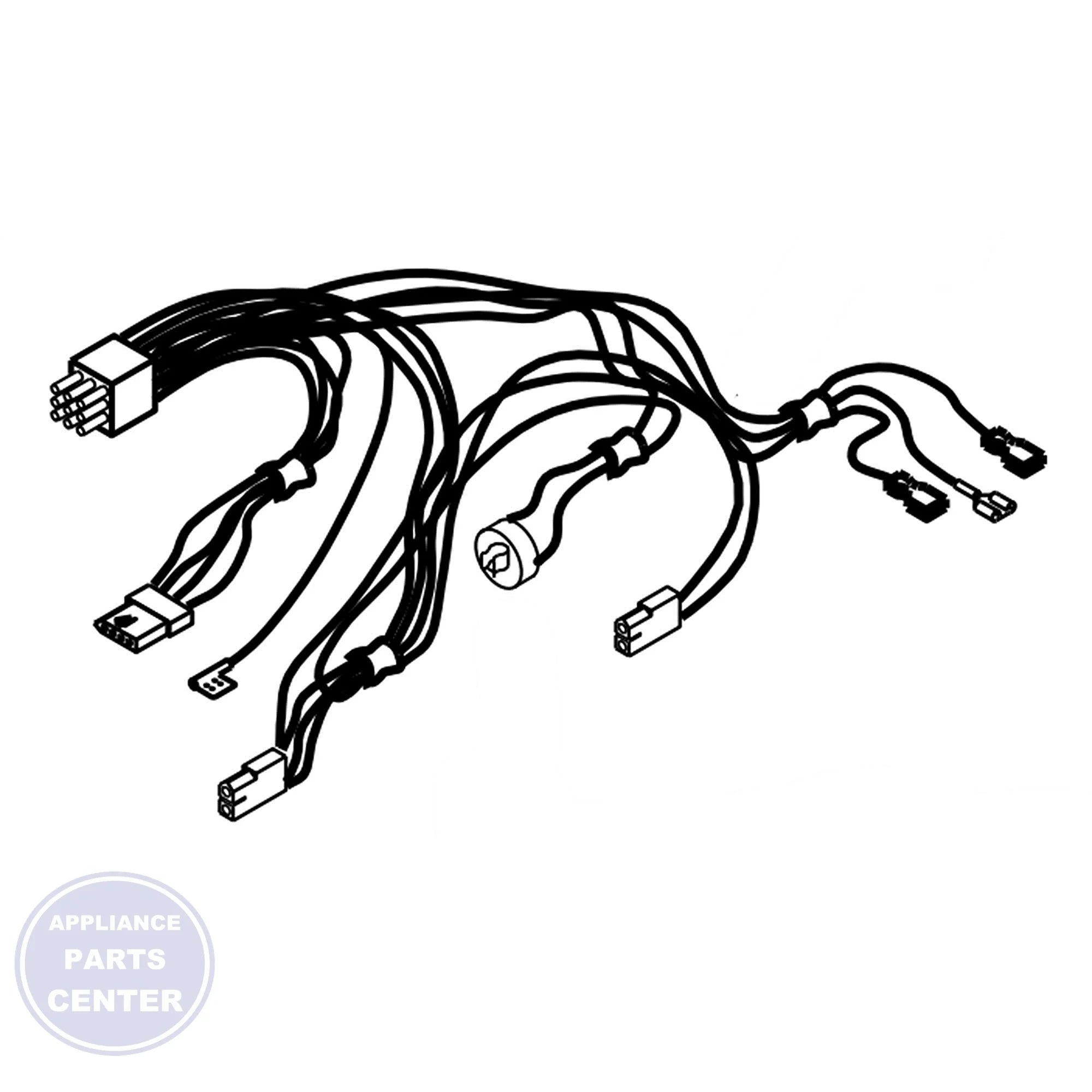 WHIRLPOOL WIRE HARNESS W11609822 - Main view showing high-quality wiring for WPL Refrigerator models