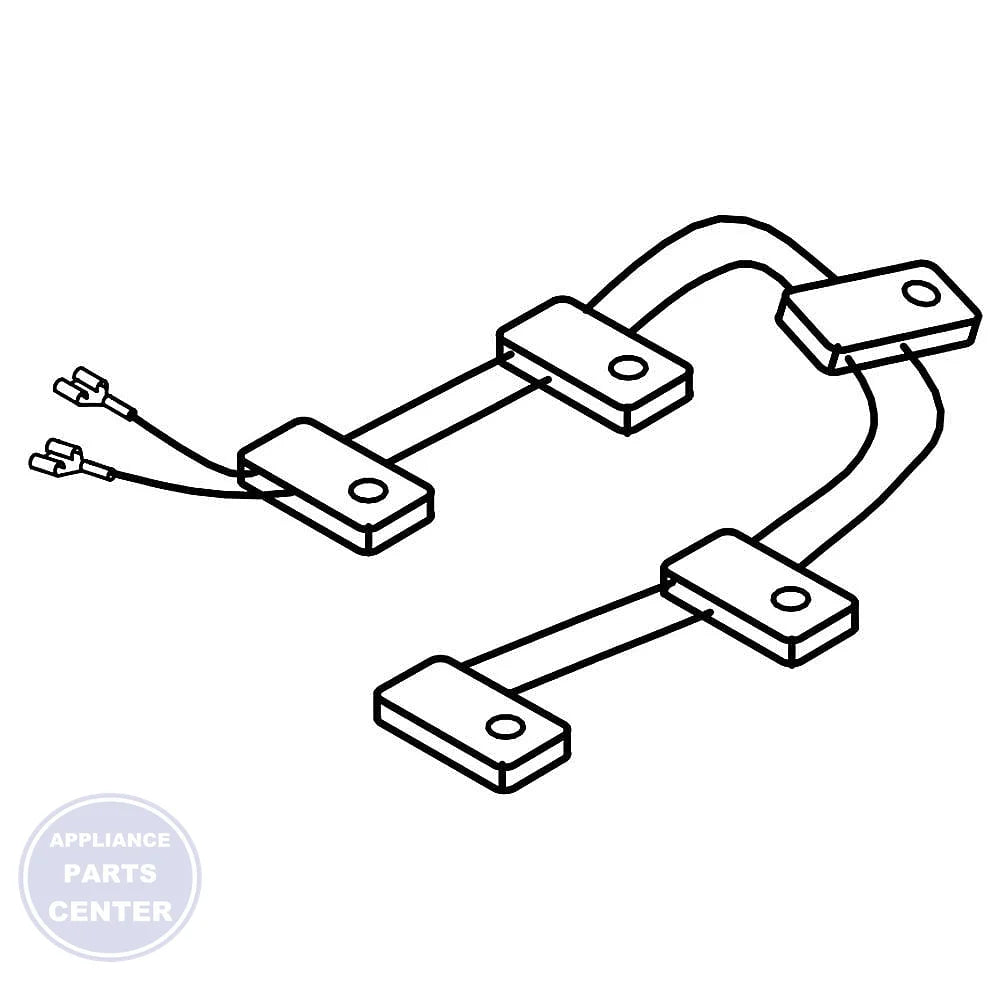 Whirlpool Wire Harness WPW10184468 - Main view showing enhanced electrical connectivity for Whirlpool models